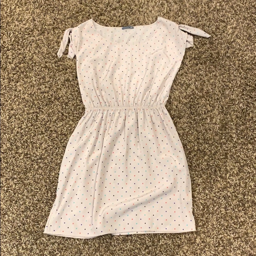 Tan Polka Dot Dress